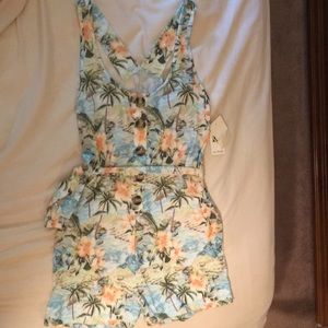 New Women's Miss Selfridge tropical romper